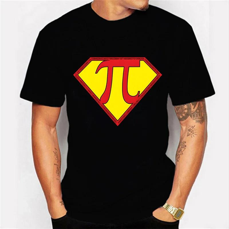 Transmission of love Zomer heren T-shirt korte mouw heren T-shirt Pi symbool schets bedrukt oversized T-shirt heren top T-shirt wiskunde heren T-shirt kleding 6XL