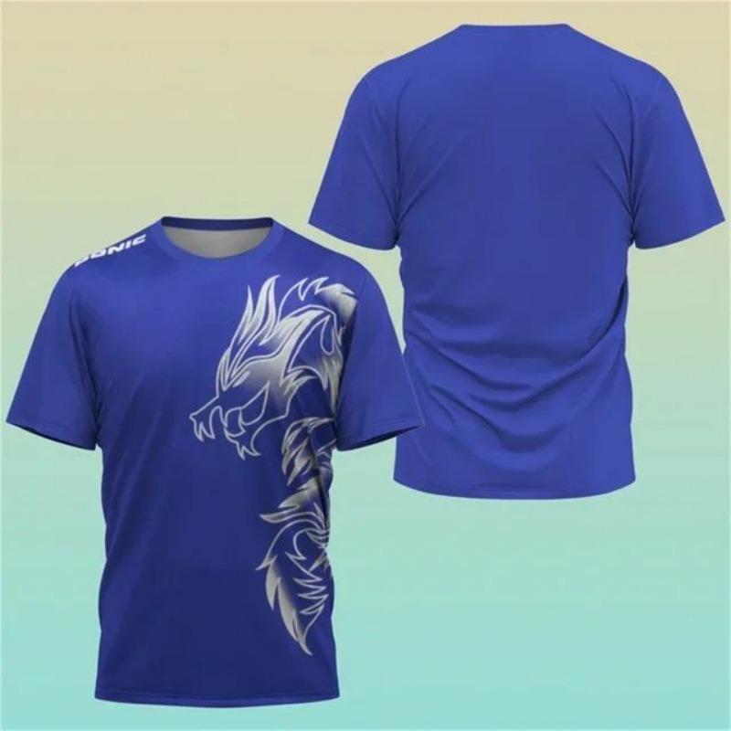 ETST WENDY 005 Nieuw 3D Print T-shirt Heren Jersey Shirt Haikyuu Tafeltennis Sportshirt Training Zweetabsorberend Comfortabel Top Badminton T-shirts S