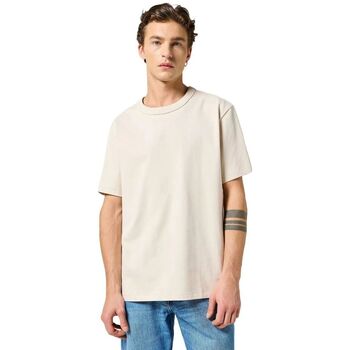 Wrangler T-shirt Korte Mouw  112357430 SOLID TEE-WHITE