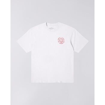 Edwin T-shirt Korte Mouw  I031131 MUSIC CHANNEL-1WZ.67 WHITE/RED