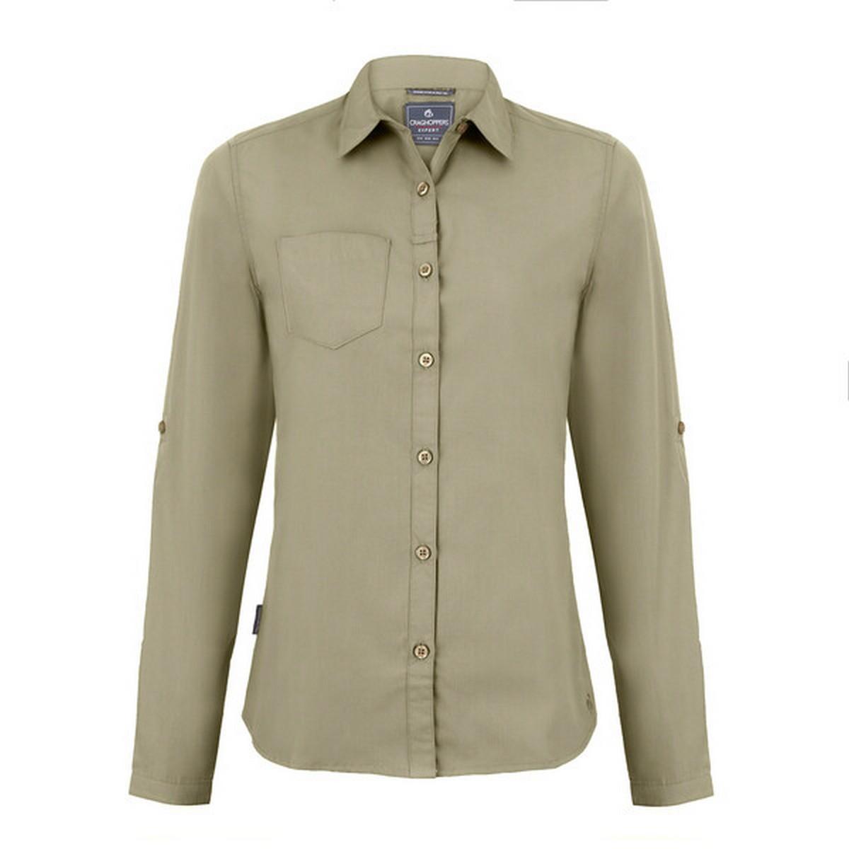 Craghoppers Dames expert kiwi shirt met lange mouwen