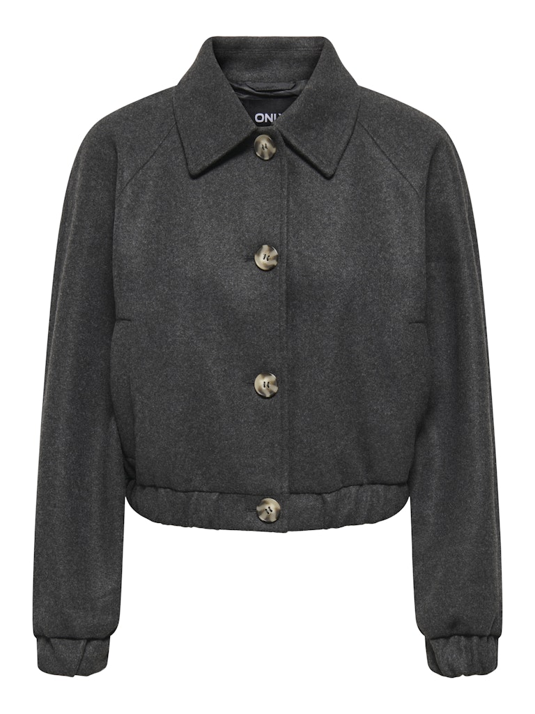 Only onlnancy life collar jacket cc otw 15321922 dark grey melange
