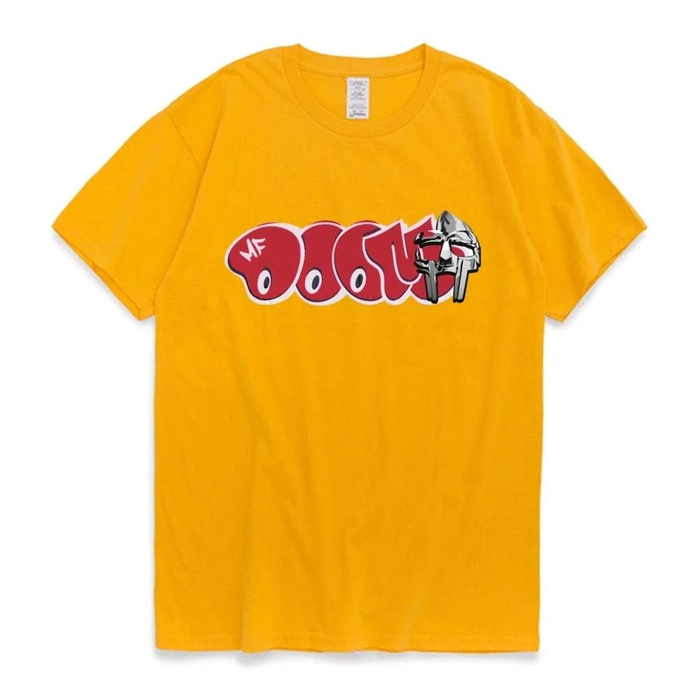 Comfortable season Singer Mf Doom Madlib Madvillain Grafische T-shirt Katoenen Tops Heren Dames Harajuku Hip Hop T-shirt Zomermode Korte Mouw T-shirts L