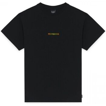 Propaganda T-shirt Korte Mouw  PRTS566-RIBS GRADIENT BLACK