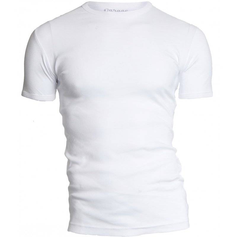 Garage T-shirt 1-pack Semi Body Fit Ronde Hals Wit  