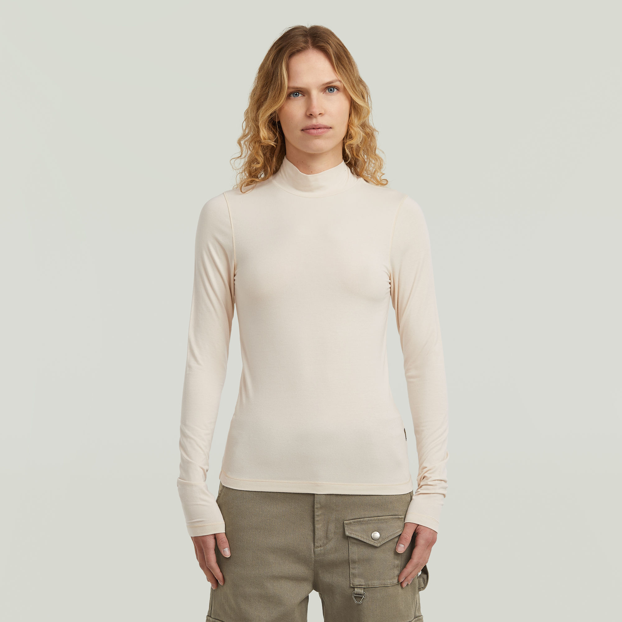 G-Star RAW Mock Slim T-shirt - Wit - Dames