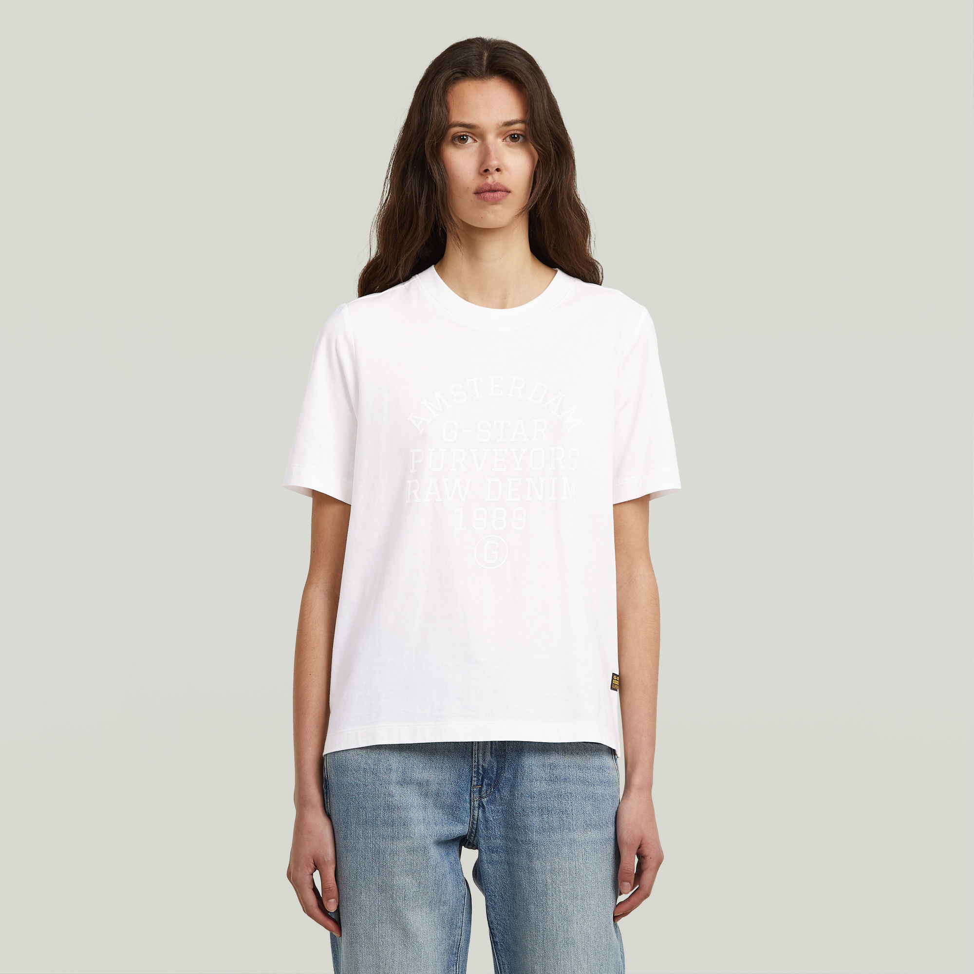 G-Star RAW Text Graphic T-Shirt - Wit - Dames
