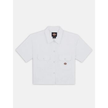 Dickies Overhemd  SS CROPPED WORK DKDFS5730WH1-WHITE