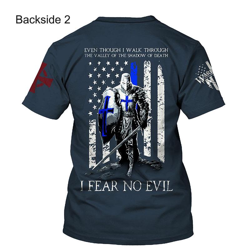 ETST 07 Crusader Tempeliers 3D Harajuku Print Knappe Retro Smaak Mode Persoonlijkheid Straat mannen Ronde Hals Korte Mouw T-shirt L