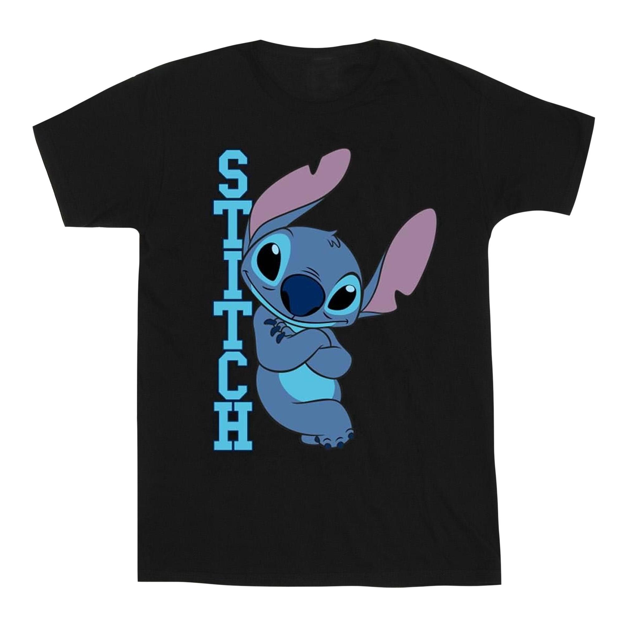 Disney Heren Lilo en Stitch poseren T-shirt XXL zwart