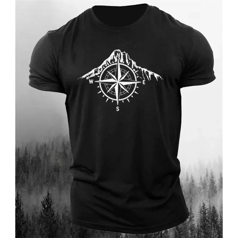 Xin nan zhuang 2024 Zomer T-shirt Voor Mannen Mountain Patroon 3d Print Heren T-shirts Nieuwe Mode Tees Sportkleding Gym Tops Homme casual Kleding 6XL