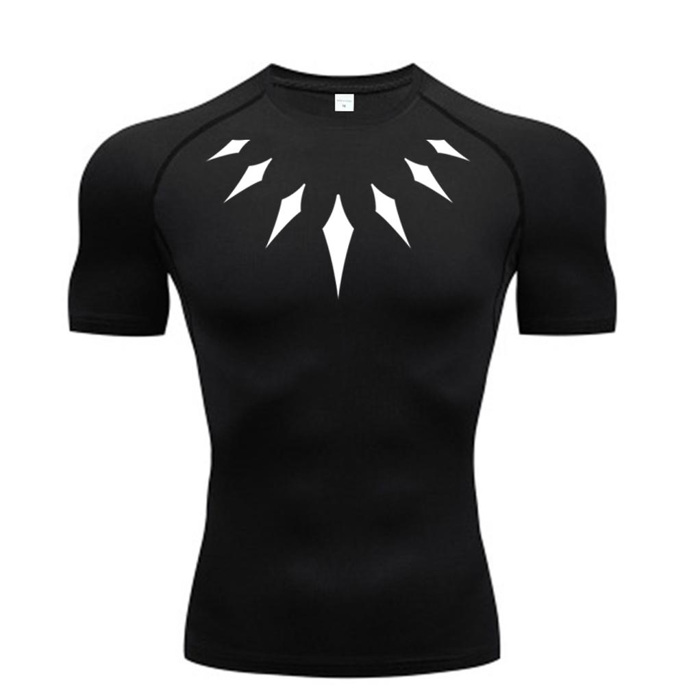 Boutique Clothing No.1 Heren Compressie Shirt Anime Print Gym Sport Snel Droog Gym T-shirts Fitness Atletisch Ondershirts Elastisch Tops Tee Zomer Mannelijk M