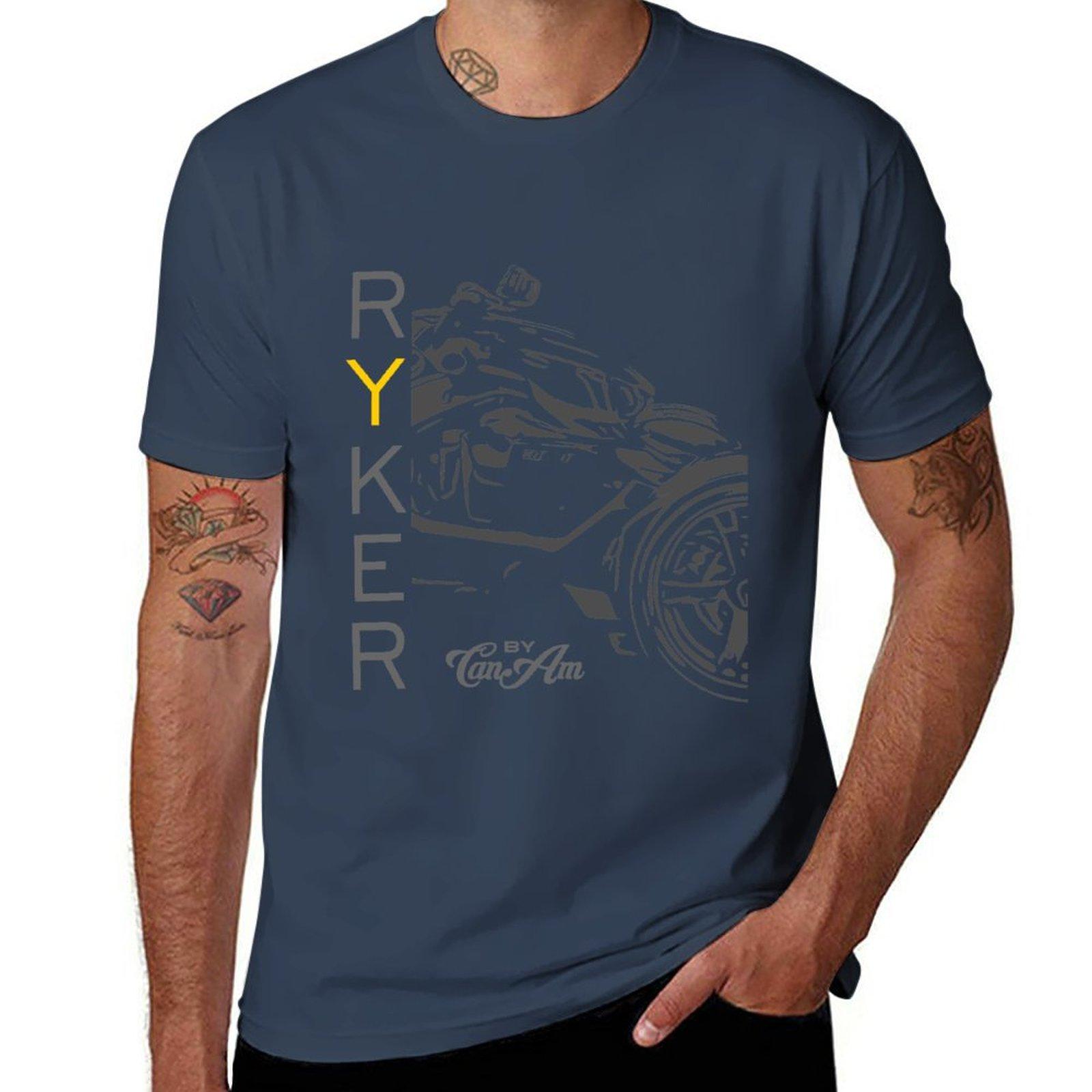 ETST 011 Can-Am Ryker T-shirt aangepaste dierenprint voor jongens heren workout shirts L