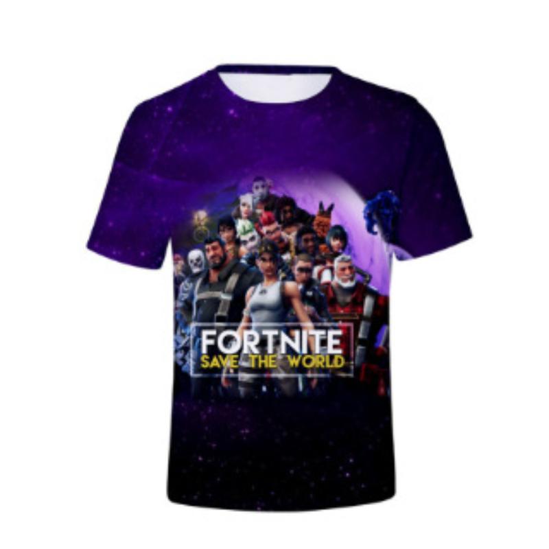 Baibao QIQI Polyester Snel drogend Fortnite Fashion Heren Zomer Casual Comfortabel Snel drogend Ademend Kinder T-shirt XXS-6XL XS