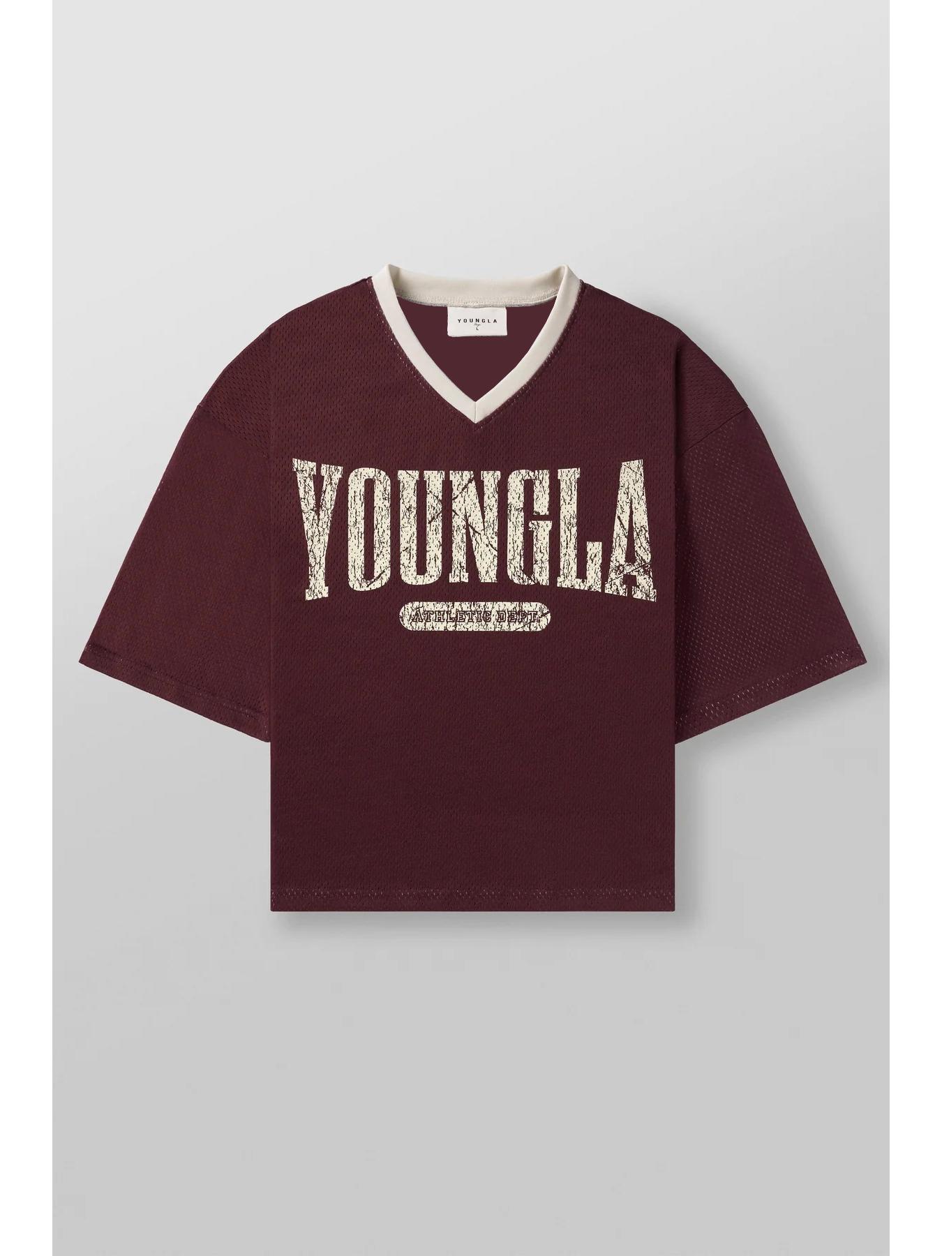 VantaGoods YOUNGLA Heren Amerikaans Oversized Sneldrogend Mesh T-shirt voor Zomersport & Fitness Medium