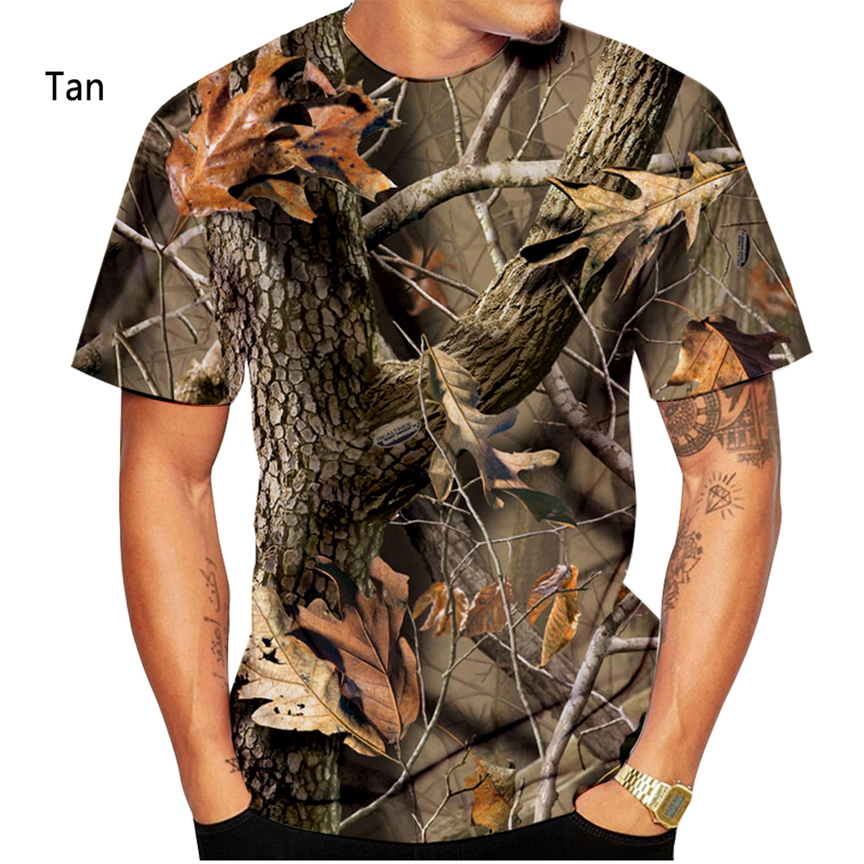 Huiteng Summer Fashion 3d Camouflage Print Unisex Casual Short Sleeve T-Shirt 5XL
