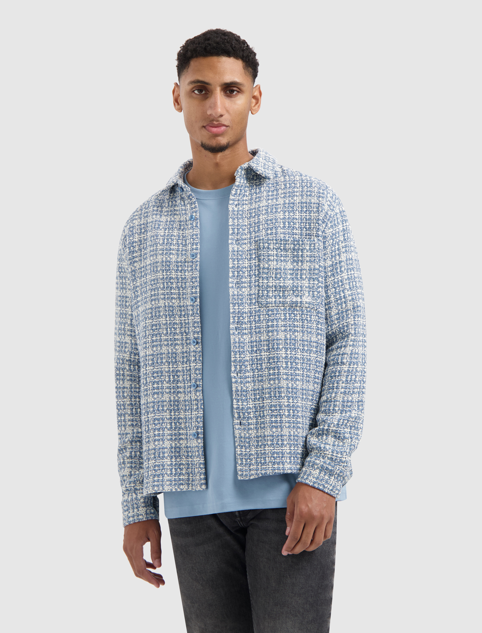 Pure Path Regular fit structure overshirts