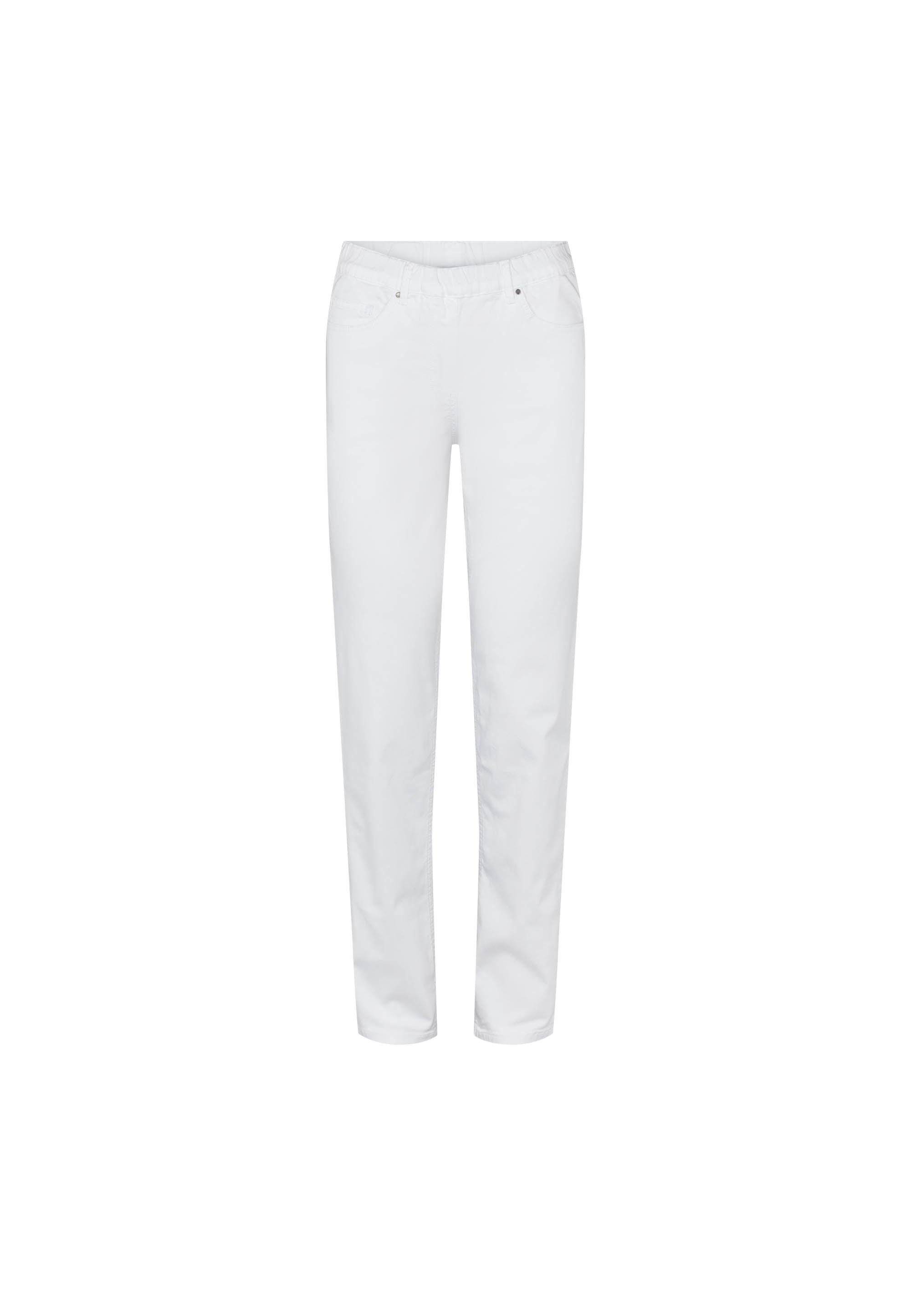 LAURIE Damen vegan Hose Hannah Regular Mittellang WeiÃŸ