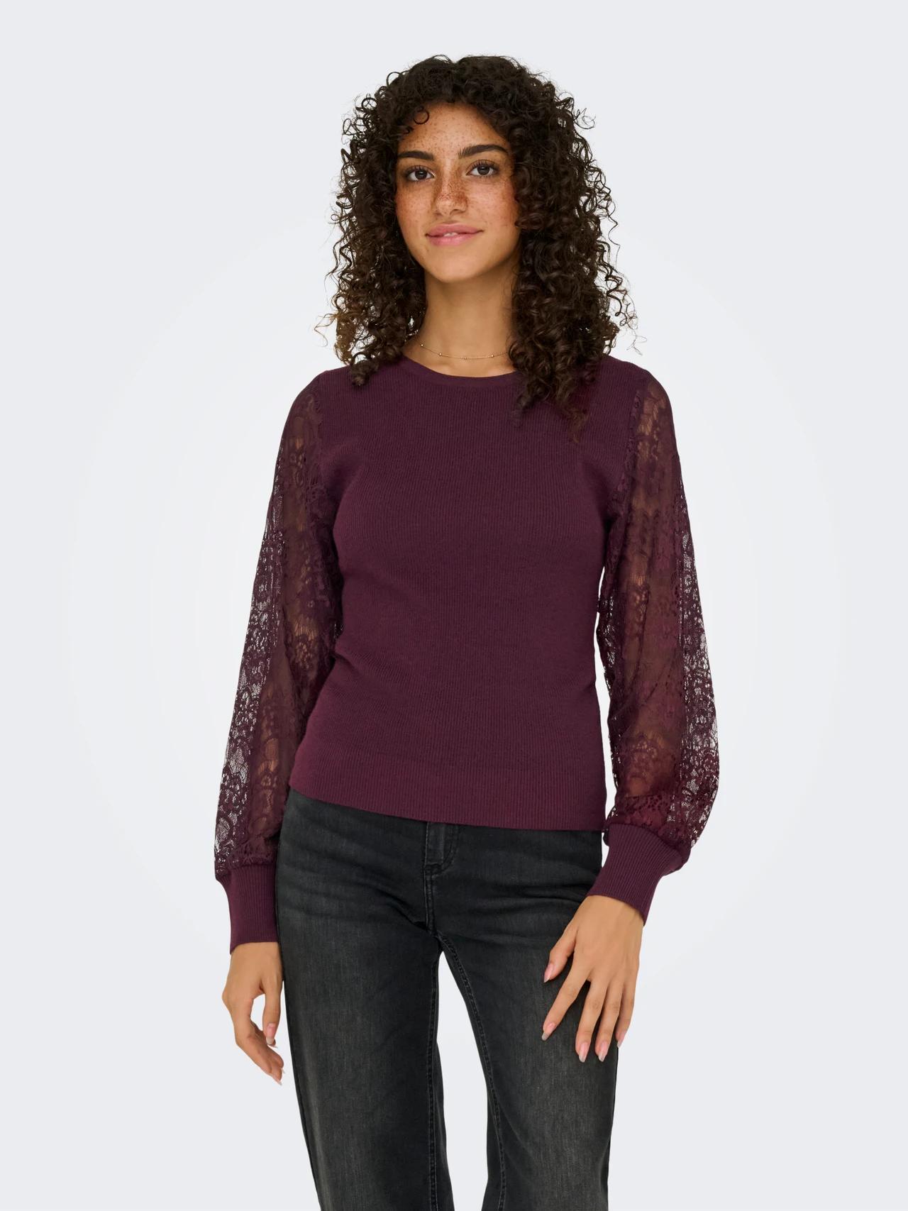 Only Trui met ronde hals ONLPERRY LIFE LS MIX O-NECK KNT