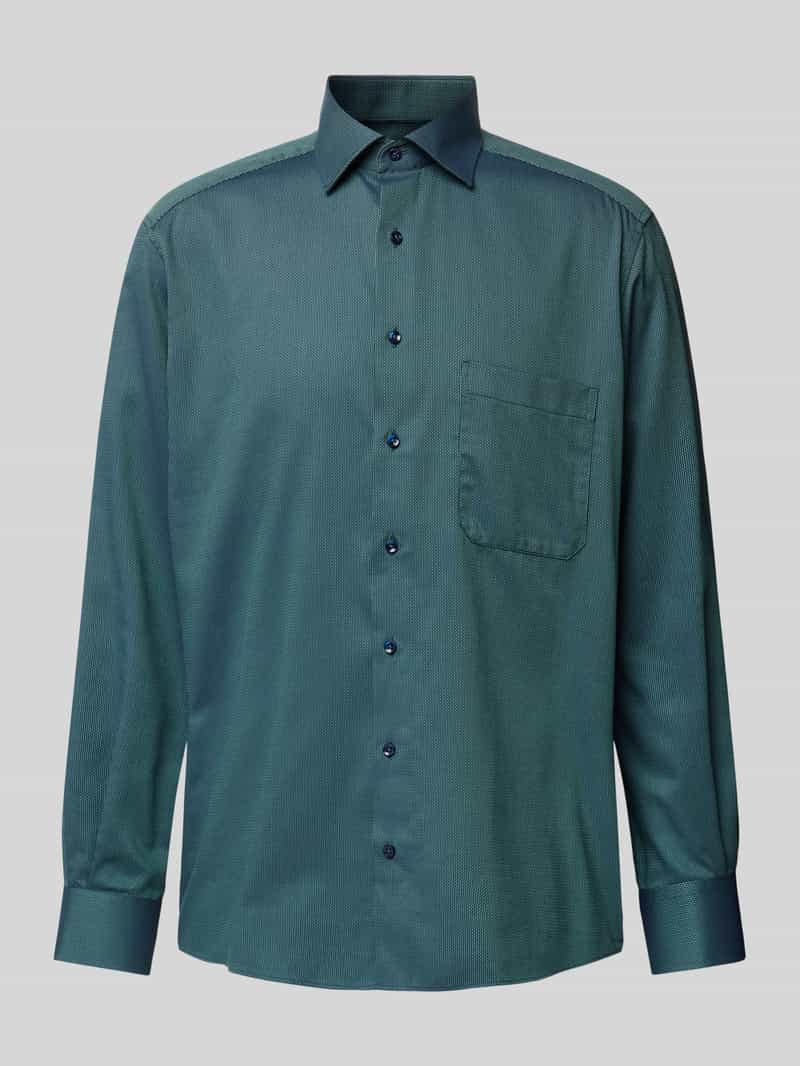 Eterna Overhemd met lange mouwen Comfort fit NON IRON (strijkvrij)