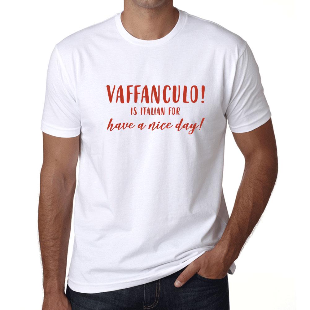 Ultrabasic  Homme T-shirt Graphique Vaffanculo is Italiaans voor Fijne dag XS