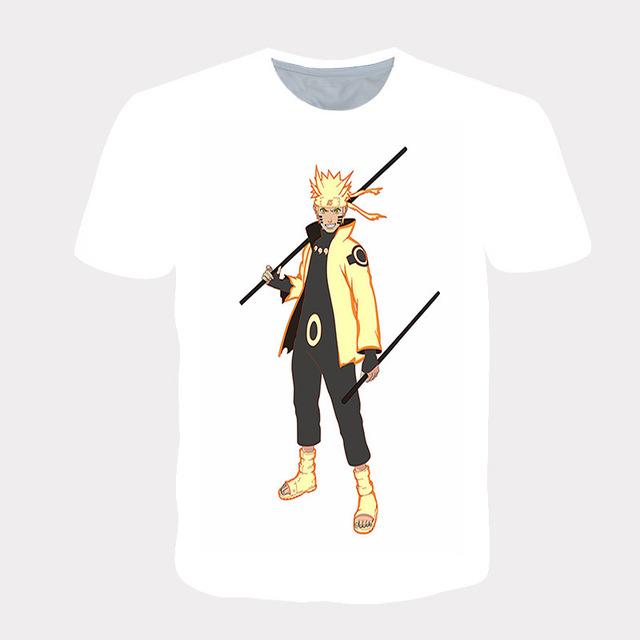 Baibao QIQI T-shirt met korte mouwen Naruto Japanse cartoon mode casual kinderen herenkleding 3D bedrukte topkleding met korte mouwen M