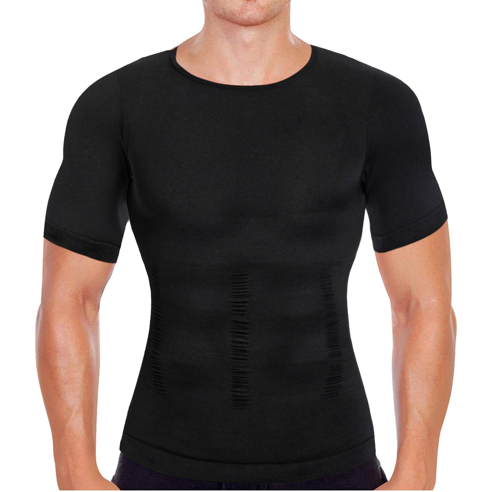 Enjoy Your Daily Life Mannen Compressie Shirt Buik Slanke Body Shaper Tummy Control Shapewear Taille Trainer Tank Tops Workout Vest Afslankend Ondergoed XXL