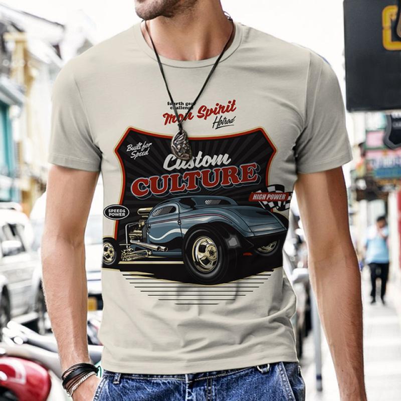 Wengy 2 Tops Heren T-shirts Vintage Auto Ontwerp Harajuku Sportkleding Korte Mouw Luxe Mode O Hals Trainingspak Straat Tees 2XL