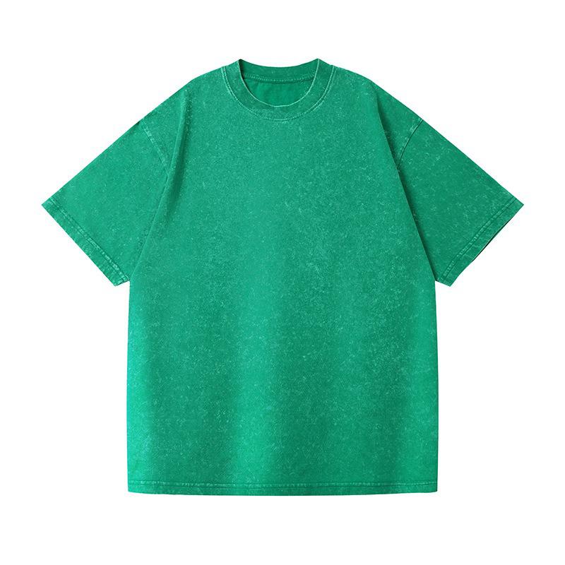 Phoca largha Heren katoenen T-shirt effen ronde hals korte mouw los T-shirt zomer vintage vakantie T-shirt voor mannen ademend lichtgewicht zacht pullover top XL