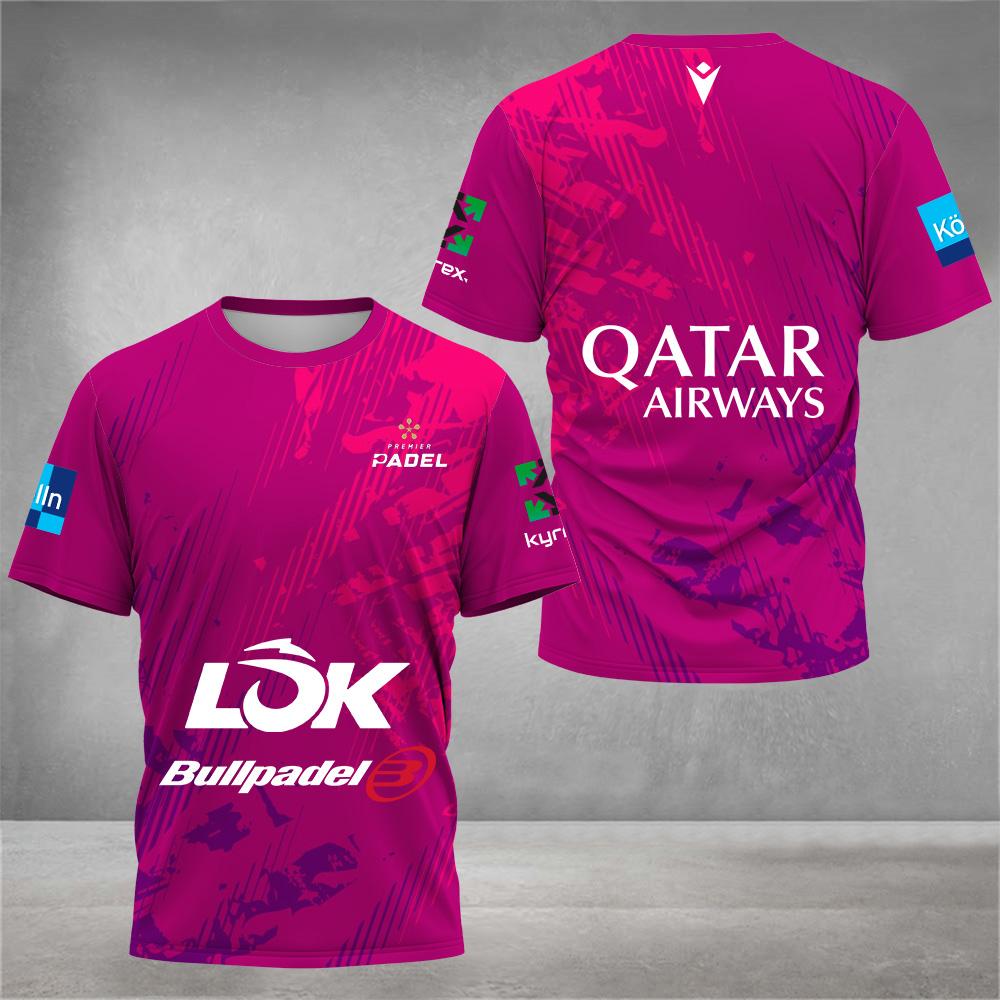 Etst 003 Mode Kleurrijke Bedrukte Tennis T-shirt Heren Zomer Heren Padel Kleding Hoge Kwaliteit Outdoor Badminton Hardlopen Sport T-shirts L