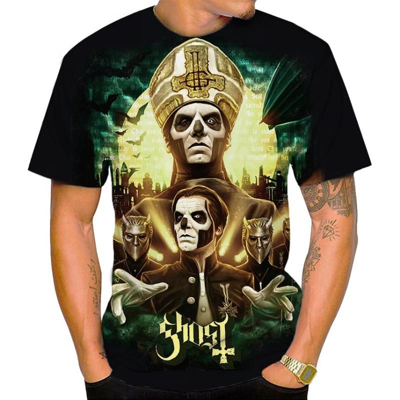ETST WENDY 005 Ghost Band T-shirts 3D-print Heren Dames Cool Streetwear Korte Mouw Hip Hop T-shirt Oversized Harajuku Kinderen Tops Tees Kleding S