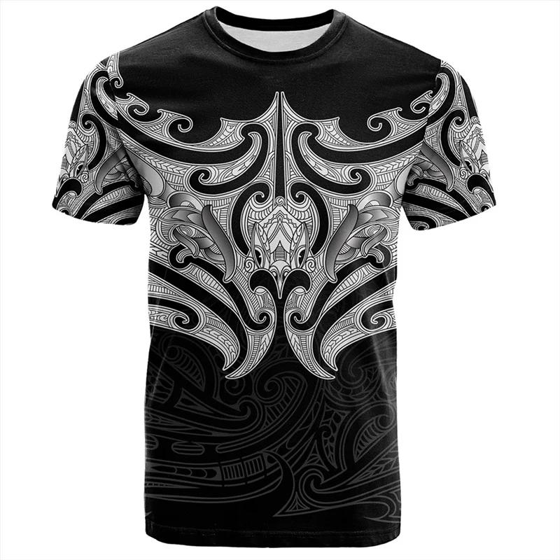 Laoxu 3D Nieuw-Zeeland Maori Rugbybal Bedrukt T-shirt Sport Fitness Sneldrogende T-shirts Voor Mannen Kindermode Hawaïaanse Gymkleding Tops M