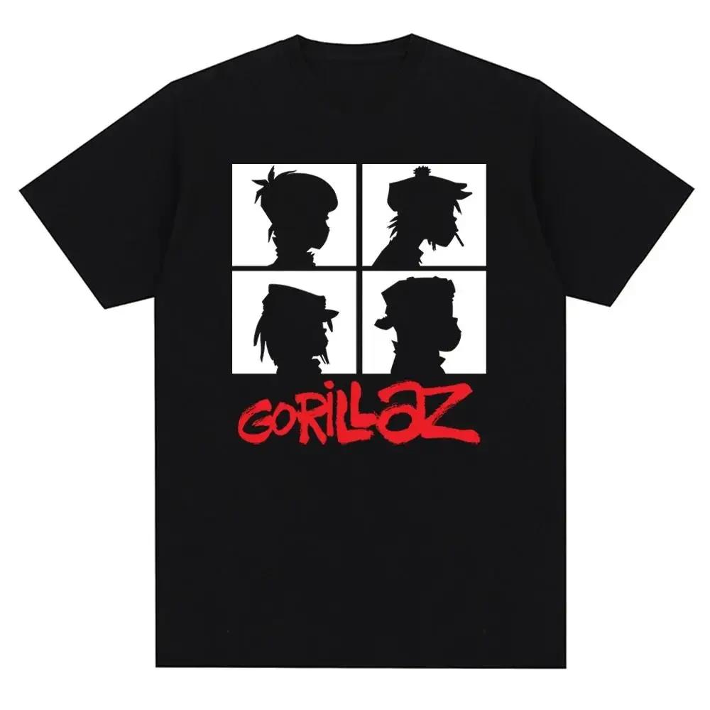 WE BELIEVE Muziekband Gorillazs Punk Rock Print T-shirt 90s Casual Fashion Korte Mouw Plus Size T-shirt Unisex XS