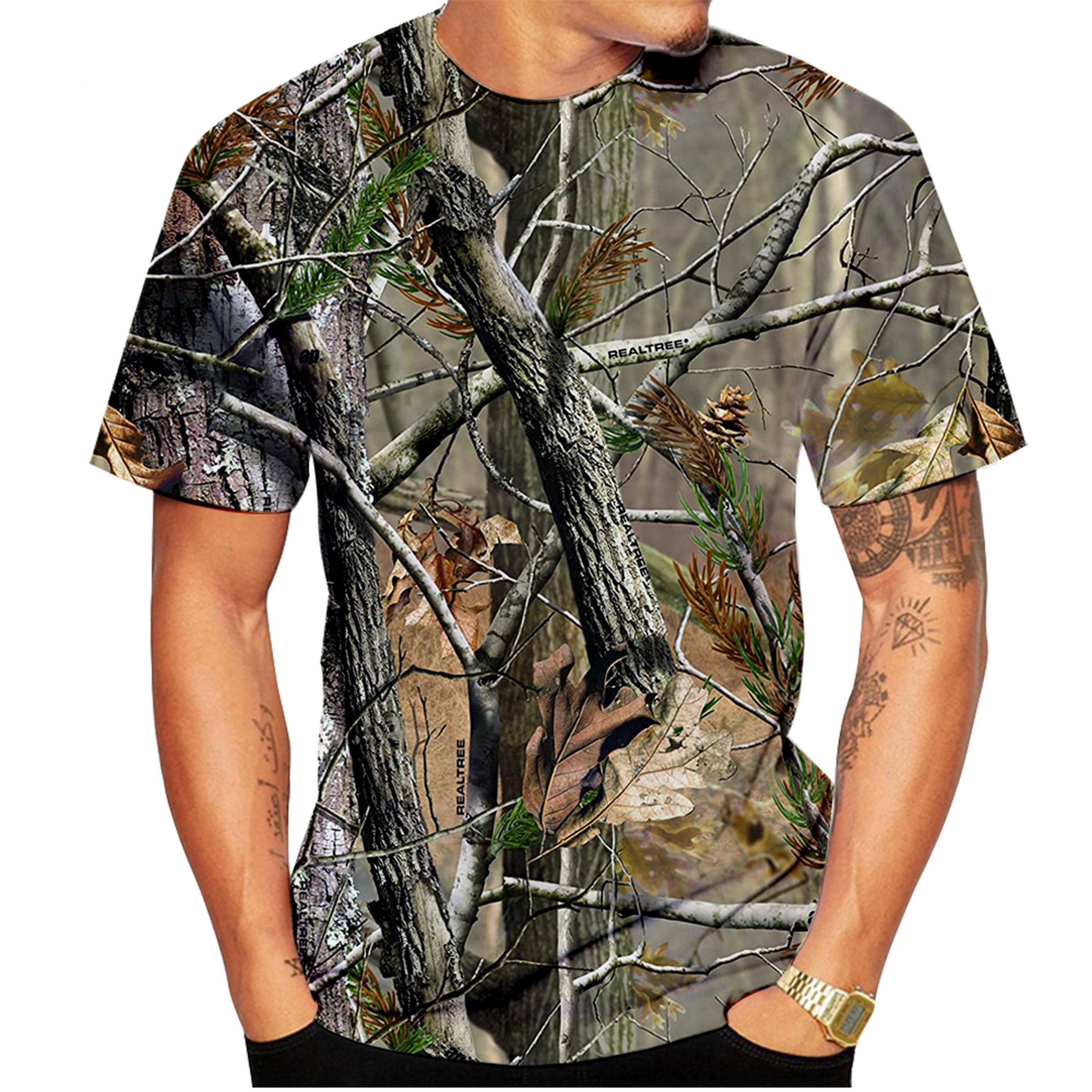 Huiteng Summer Fashion 3d Camouflage Print Unisex Casual Short Sleeve T-Shirt 5XL