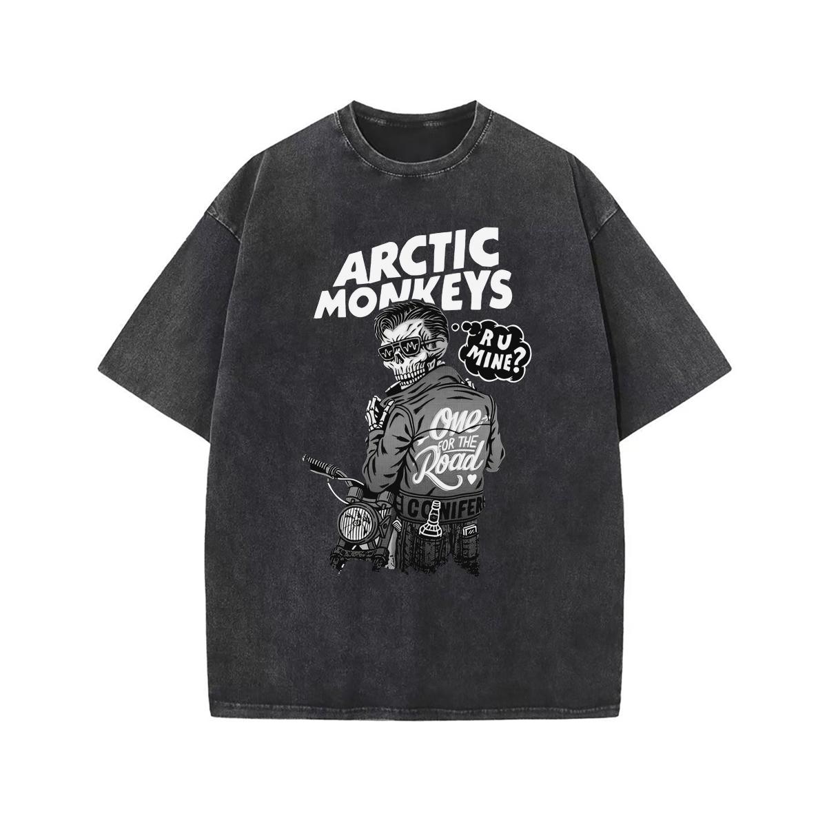 Joyful High Quality T-shirt Rapper Retro Rock Arctic Monkeys Muziekalbum Grafisch Oversized Ins heren t-shirt Casual Vintage Gewassen Katoen 3XL