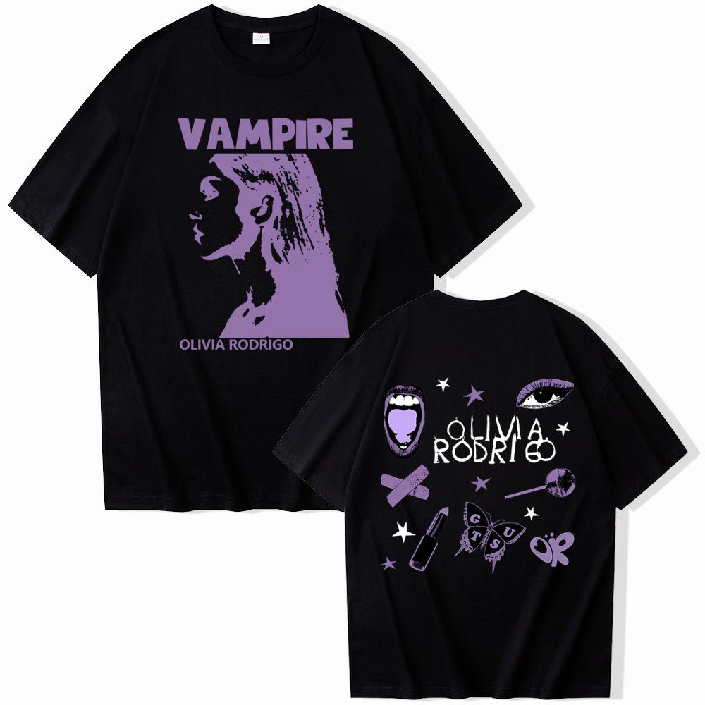 Comfortable season Olivia Rodrigo Creatieve Print Zomer Heren 100% Katoen Ronde Hals T-Shirt Outdoor Casual Comfortabel Street Heren T-Shirt S