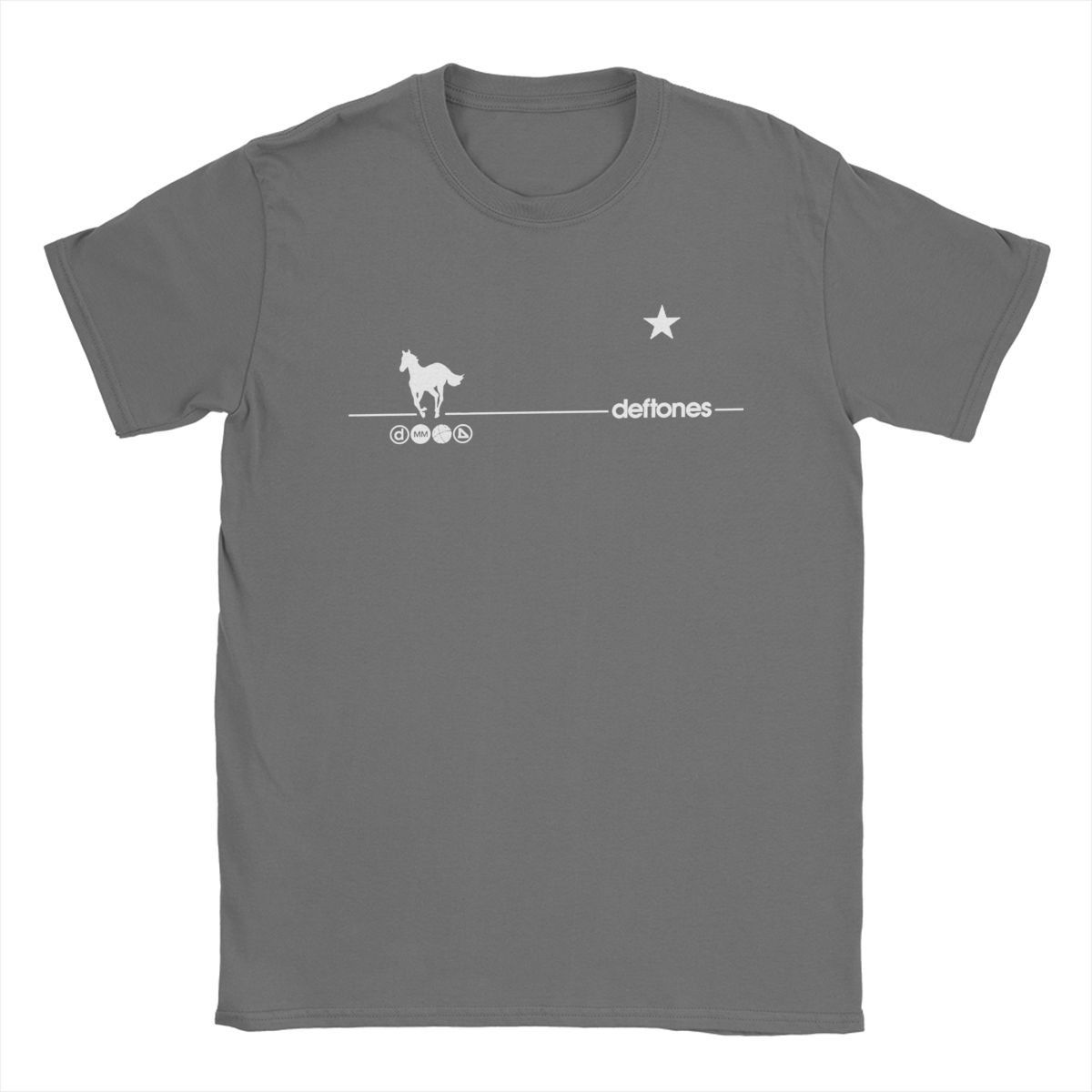 The best product for you Deftones Rock  Ohms White Pony Outfit Shirts Mannen Vrouwen metaal Casual Katoen Klassieke T-shirts XL