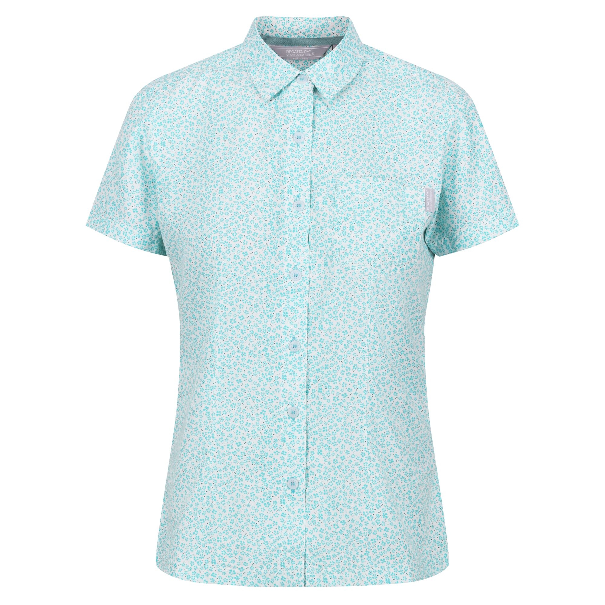 Regatta Dames mindano vii ditsy print blouse met korte mouwen