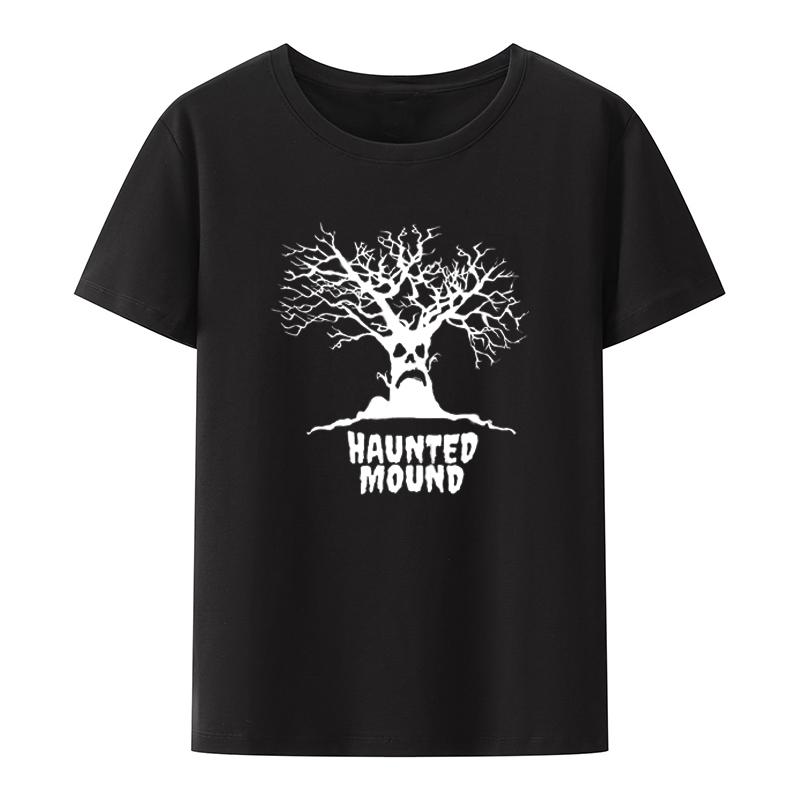 ETST 011 Sematary I Love Haunted Mound Populaire Trend Hartvormig T-shirt Heren Korte Mouw Grafische T-shirts Halloween Casual Shirt Tops XL