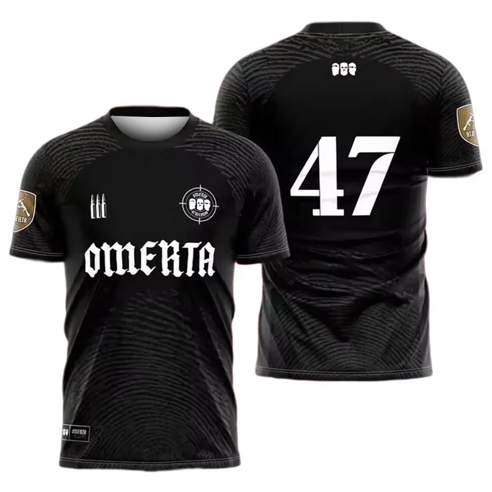 Haijian02 Outdoor Omerta Boxing Fans Zomer 3D Geprint Motorkleding Maat 47 Heren Top Ademend Zacht Sneldrogend T-shirt XXS
