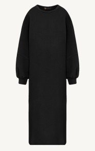 The Musthaves Comfy Oversized Sweater Dress Zwart