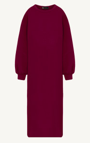 The Musthaves Comfy Oversized Sweater Dress Burgundy