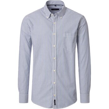 Casa Moda Overhemd Lange Mouw  Overhemd Strepen Blauw