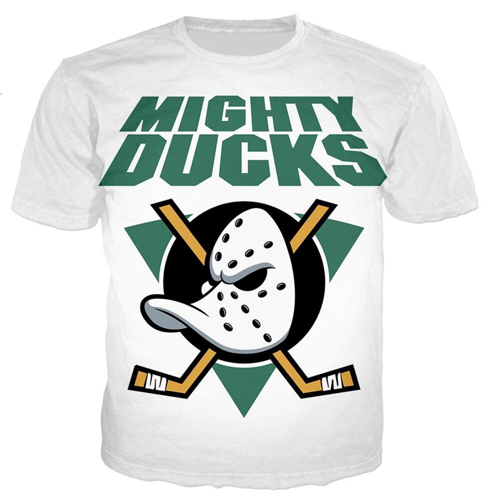 ETST WENDY Zomer Grappig Mighty Duck Grafisch T-shirt Voor Mannen Streetwear Jongens En Meisjes Casual Gezellige Trend All-Matched T-shirts Tee Tops XL