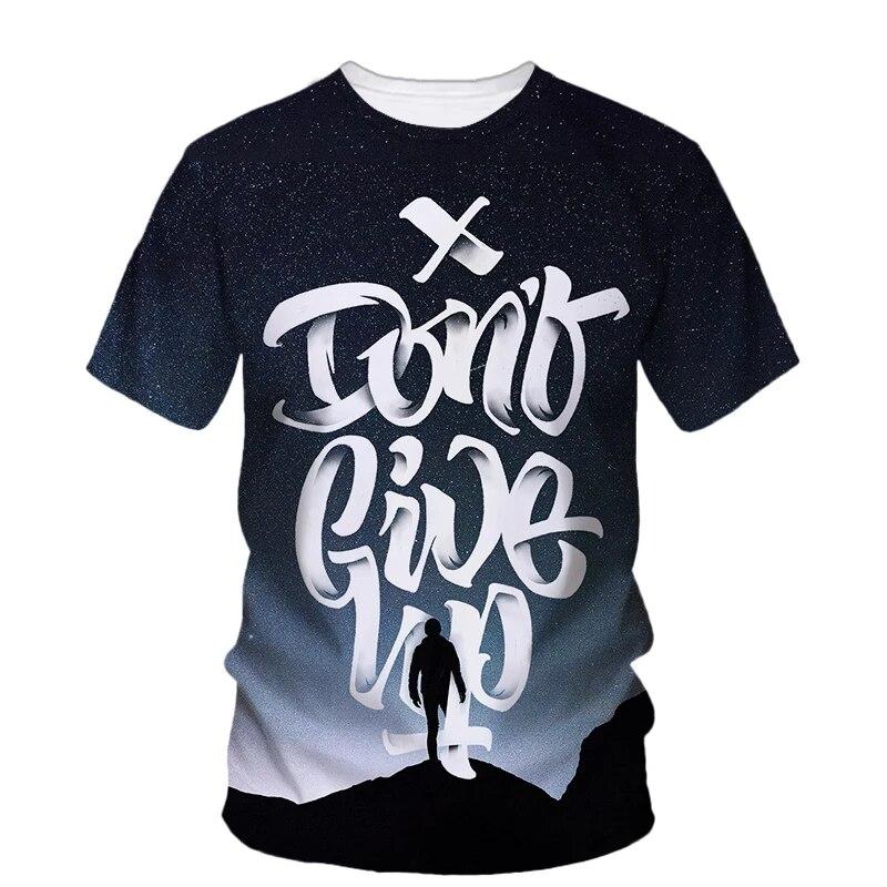 Chengyu Mode Originaliteit Nieuwe Inspirerende Slogans grafische t-shirts Voor Mannen Zomer Trend Casual Fun Persoonlijkheid Gedrukt O-hals T-shirts 6XL