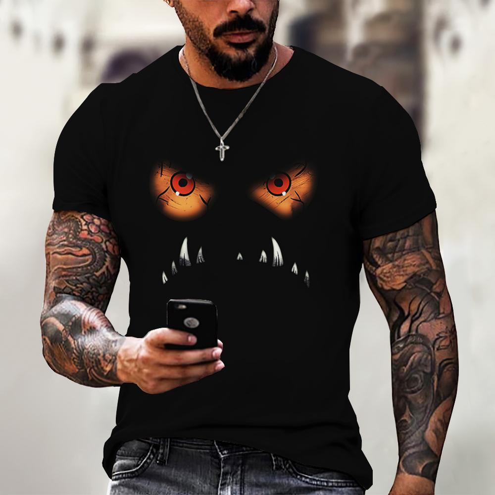 ETST WENDY 005 Devil Graphics T-shirt Casual Heren Korte Mouw T-shirts Zomer Herenkleding Losse T-shirt Voor Mannen Oversized Tops Streetwear 5XL XL