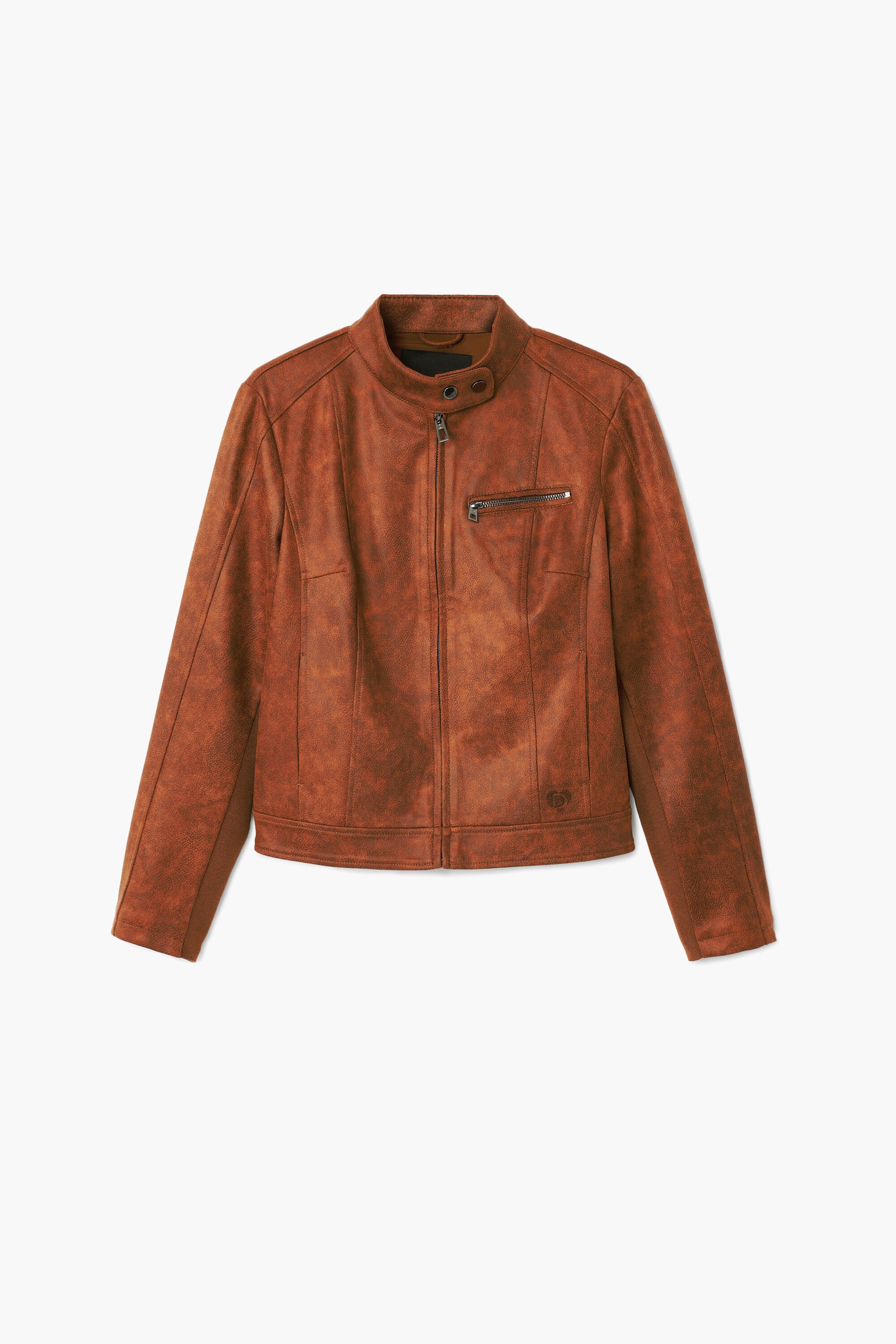 Desigual Reguliere bikerjas - BROWN