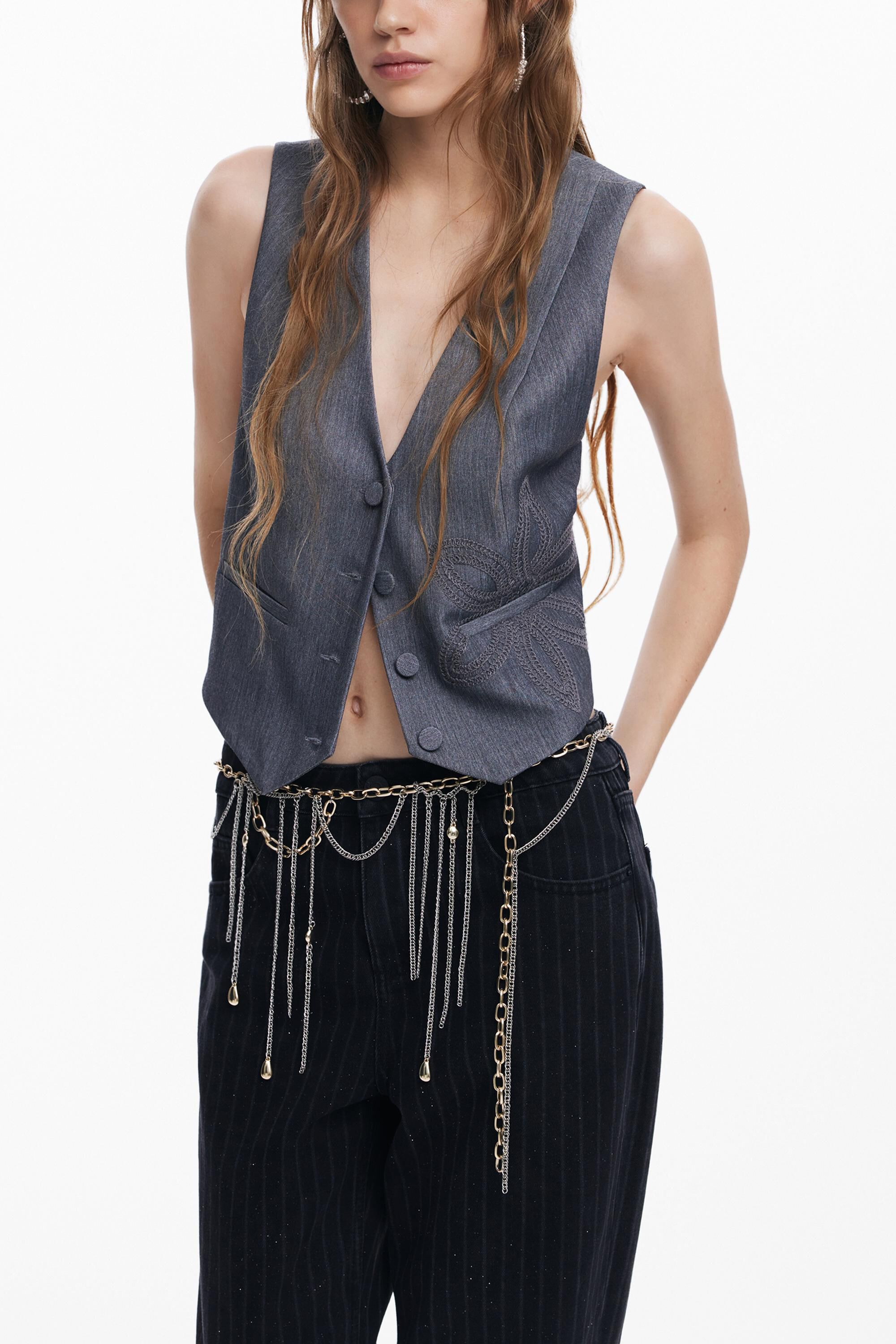 Desigual Tailleur gilet - BLACK