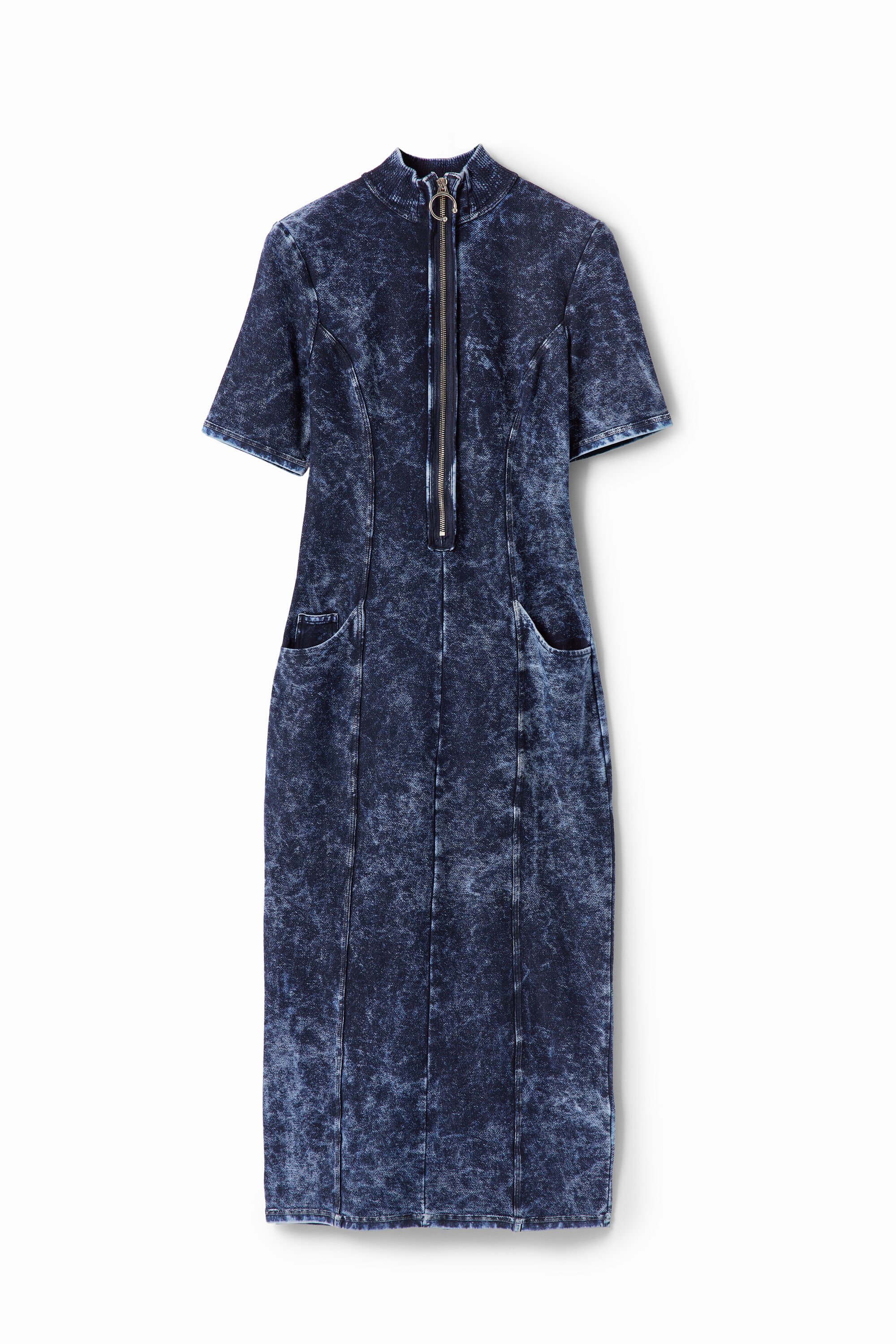 Desigual Midi-jurk met rits - BLUE