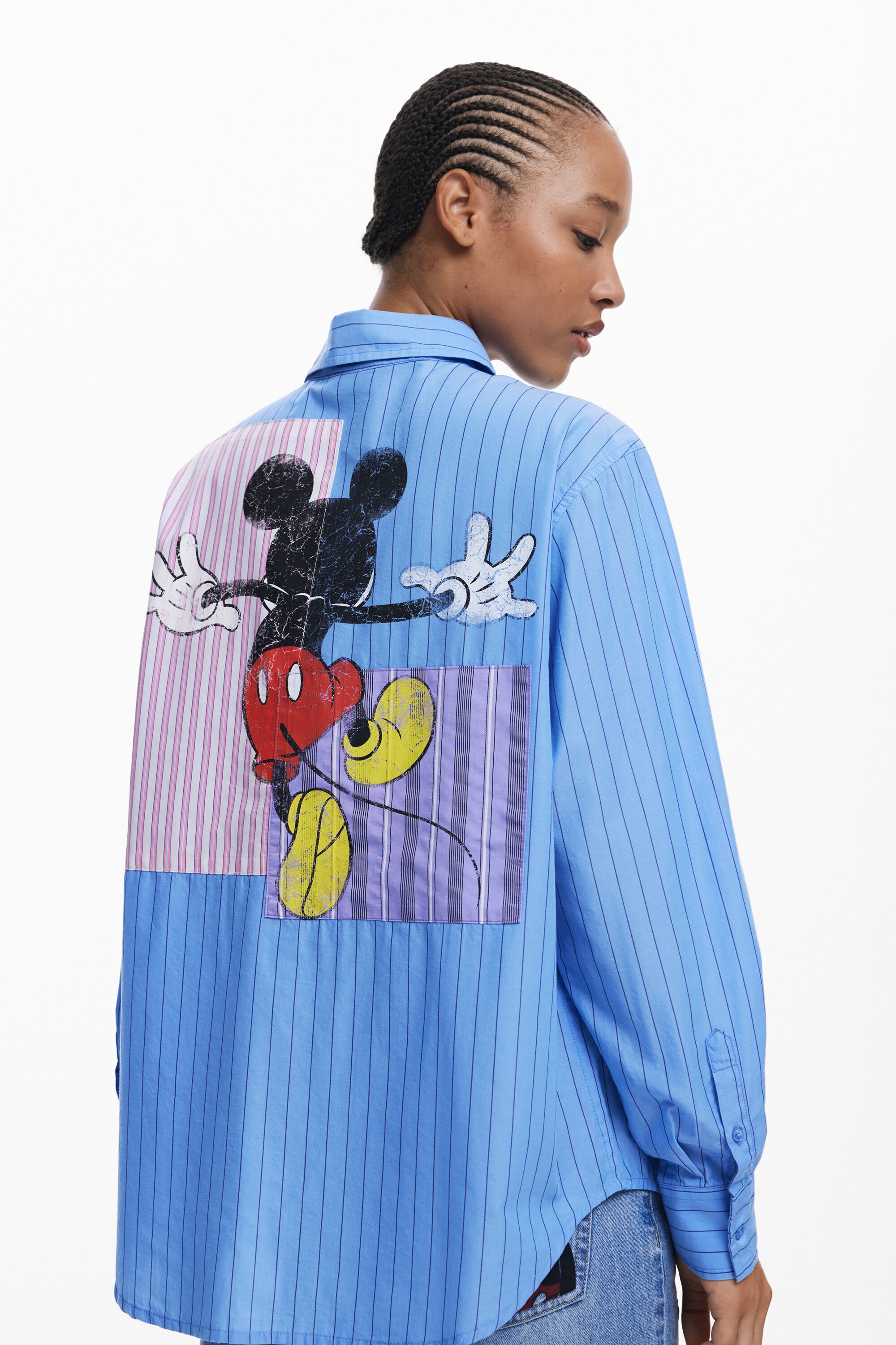 Desigual Gestreept Mickey™-shirt - BLUE